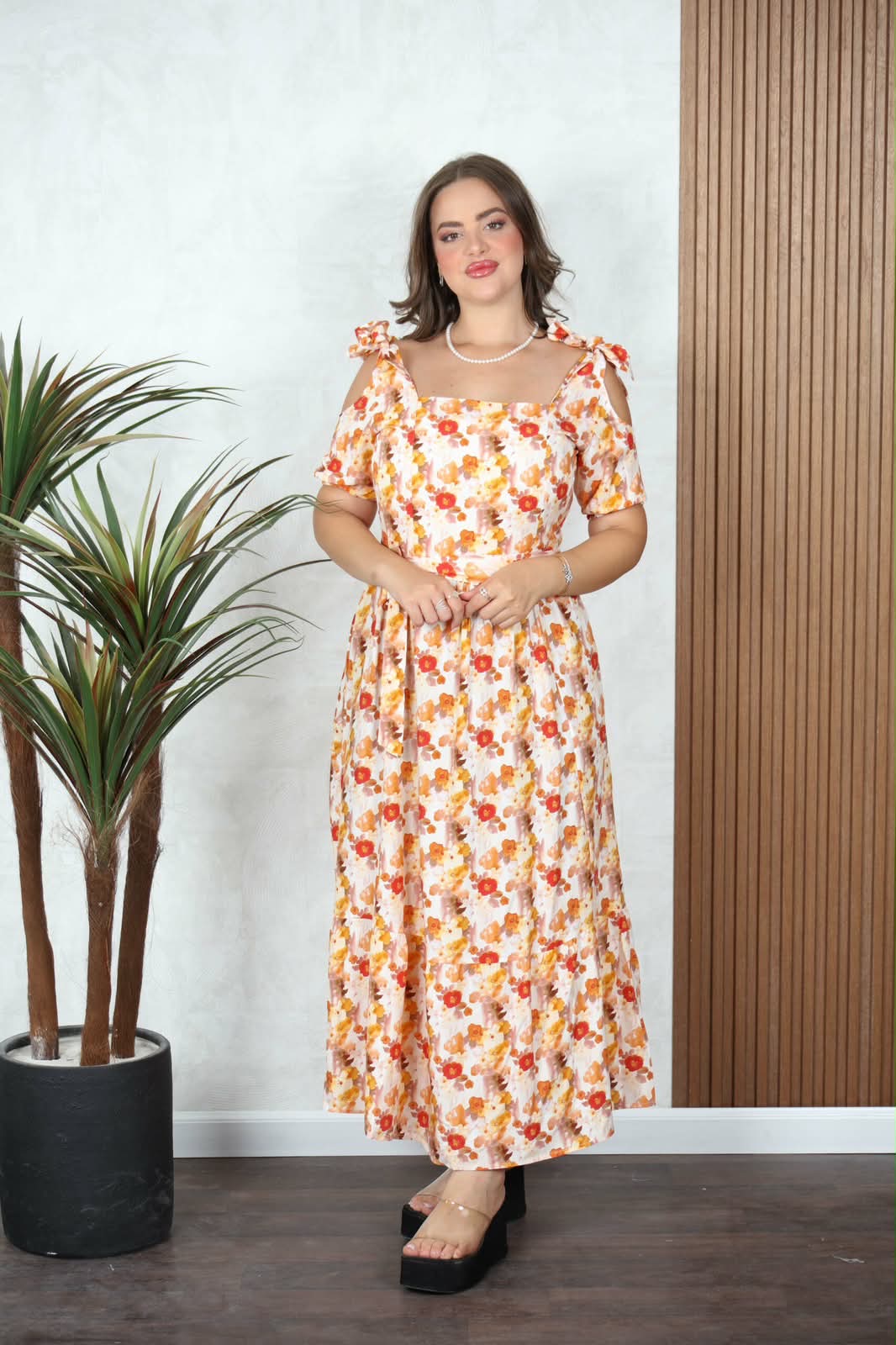 robe avec manche — vue 4